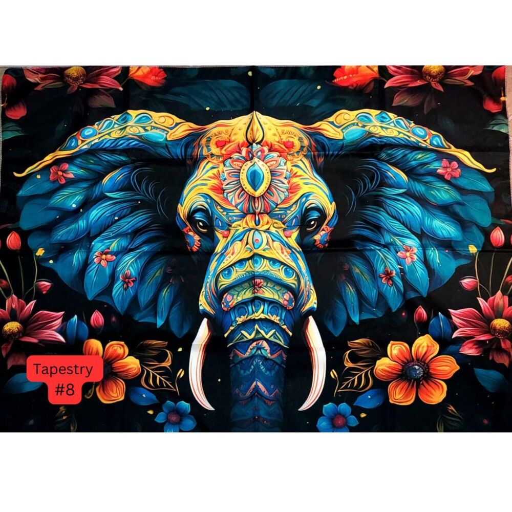Bright Boho Elephant‎ Tapestry Wall Hanging Art Gift